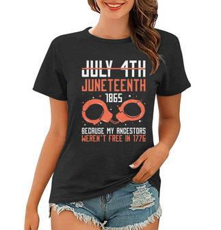 Juneteenth 1865 African Fist Black History Pride Blm Bhm Graphic Design Printed Casual Daily Basic Women T-shirt - Thegiftio UK