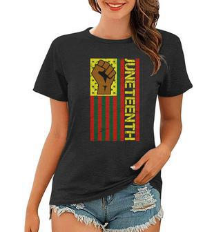 Juneteenth Flag Independence Day Vintage Celebration Women T-shirt - Monsterry AU