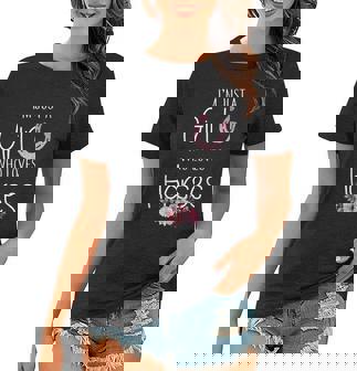 Just A Girl Who Loves Horses Horse Gifts For Girls Cute Graphic Design Printed Casual Daily Basic Women T-shirt - Thegiftio