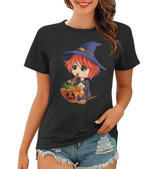 Kawaii Japanese Anime Witch Halloween Ramen Food Lovers V2 Women T-shirt - Seseable