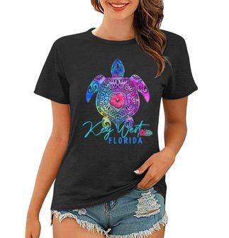 Key West Florida Tie Dye Sea Turtle Vacation 2022 Women T-shirt - Thegiftio UK