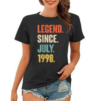 Legend Since July 1998 - 24 Year Old Gift 24Th Birthday Women T-shirt - Seseable