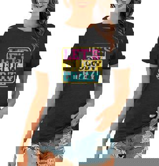 Lets Glow Crazy Party Glow Birthday Party Graphic Design Printed Casual Daily Basic V3 Women T-shirt - Thegiftio UK