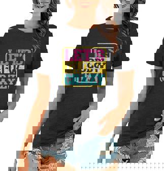 Lets Glow Crazy Party Glow Birthday Party Graphic Design Printed Casual Daily Basic V7 Women T-shirt - Thegiftio UK