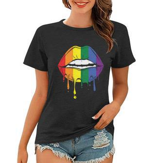 Lips Lgbt Gay Pride Lesbian Bisexual Ally Quote V2 Women T-shirt - Monsterry DE