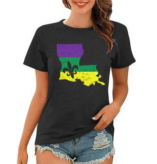 Louisiana Mardi Gras Tshirt Women T-shirt - Monsterry