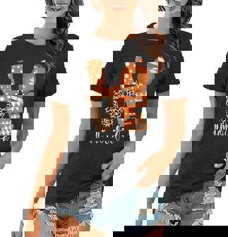 Love American Football Mom Leopard Sport Football Lover Women T-shirt - Thegiftio