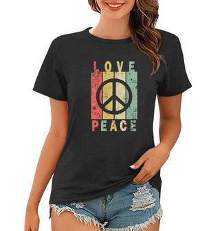 Love And Peace Women T-shirt - Monsterry