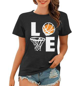 Love Basketball Hoop Tshirt Women T-shirt - Monsterry