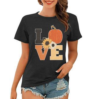 Love Halloween Autumn Floral Graphic Design Printed Casual Daily Basic Women T-shirt