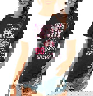 Made In 1932 Floral 90 Years Old 90Th Birthday Gift Women T-shirt - Seseable