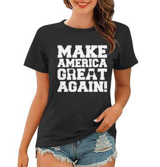 Make America Great Again Donald Trump St Patricks Day Clover Shamrocks Women T-shirt - Thegiftio UK