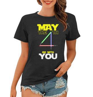 May The 4Th Be With You Lightsaber Tshirt Women T-shirt - Monsterry UK