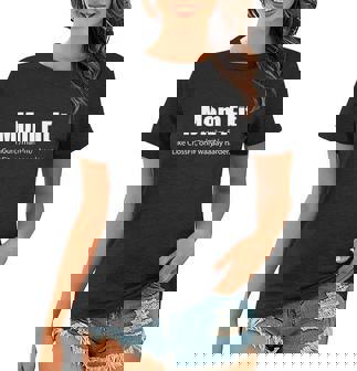Mom Fit Like Crossfit But Waaaay Harder Graphic Design Printed Casual Daily Basic Women T-shirt - Thegiftio