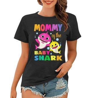 Mommy Of The Birthday Shark Mom Matching Family Women T-shirt - Thegiftio UK