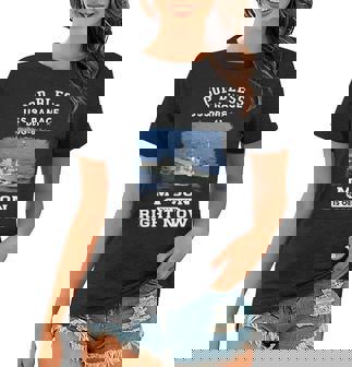 My Son Is On Uss Ramage Ddg Women T-shirt - Monsterry
