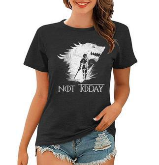 Not Today Arya Wolf Women T-shirt - Thegiftio UK