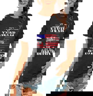 Not Vaccinated Full Not Vaccinated Fully Protected Pro Gun Anti Vaccine Women T-shirt - Monsterry