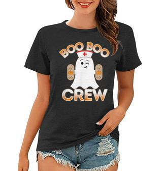 Nurse Halloween Shirt For Hospital School Nurse Boo Boo Crew Women T-shirt - Thegiftio UK