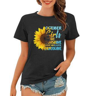 October Girls Sunflower Tshirt Women T-shirt - Monsterry