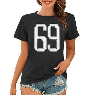 Official Team 69 Jersey Number 69 Baseball Player Sports Jersey Raglan Baseball Tee Women T-shirt - Thegiftio UK