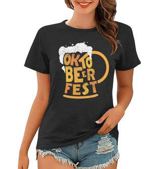 Oktoberfest Beer Fest Logo Women T-shirt - Monsterry