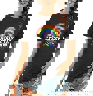 On Wednesday We Wear Rainbow Women T-shirt - Thegiftio