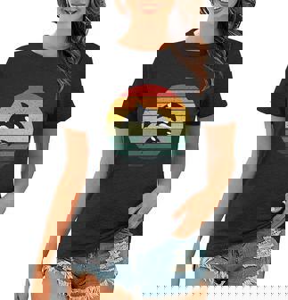 Orca Family Vintage Retro Art Killer Whale Family Tshirt Graphic Design Printed Casual Daily Basic Women T-shirt - Thegiftio