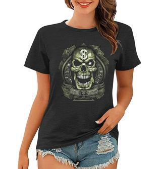 Original Gangster Skull Bling Women T-shirt - Monsterry CA