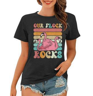 Our Flock Rocks Flamingo Matching Family Vacation V2 Women T-shirt - Thegiftio UK