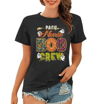 Pacu Nurse Boo Crew Rn Squad Halloween Matching Women T-shirt - Seseable