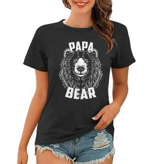 Papa Bear Fathers Day Tshirt Women T-shirt - Monsterry CA