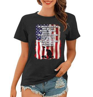 Patriotic Memorial Day United States Flag Women T-shirt - Monsterry