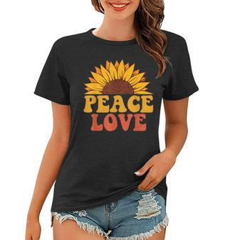 Peace Sign Love 60S 70S Tie Dye Hippie Halloween Costume V8 Women T-shirt - Seseable