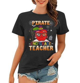 Pirate 2Nd Grade Teacher Halloween Costumes Pirate Day Gifts Women T-shirt - Thegiftio UK