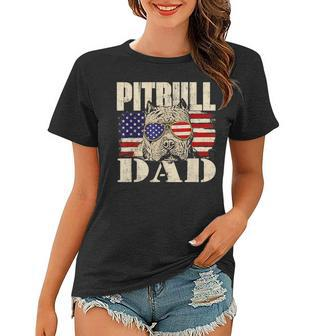 Pitbull Dad - Dog Lover Pibble Pittie Pit Bull Terrier Women T-shirt - Thegiftio UK
