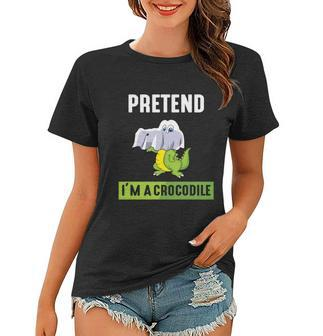 Pretend Im A Crocodile Halloween Quote Women T-shirt - Monsterry DE
