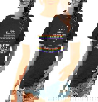 Proud Daughter Awesome Lesbian Mothers Family Rainbow Pride Cute Gift Graphic Design Printed Casual Daily Basic Women T-shirt - Thegiftio