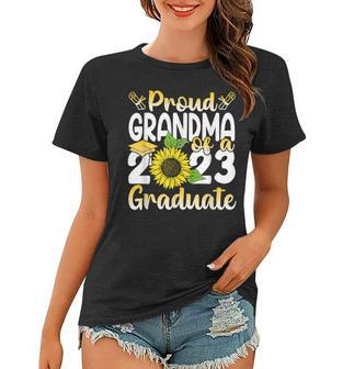 Proud Grandma Of A Class Of 2023 Graduate Senior 23 Funny Women T-shirt - Thegiftio UK