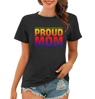 Proud Mom Abrosexual Flag Lgbtq Queer Mothers Day Abrosexual Gift Women T-shirt - Monsterry