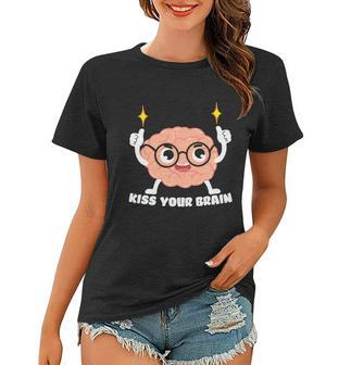Proud Teacher Life Kiss Your Brain Plus Size Shirt For Teacher Female Women T-shirt - Thegiftio UK