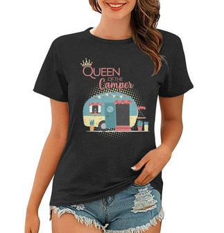Queen Of The Camper Tshirt Women T-shirt - Monsterry