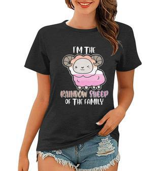Rainbow Sheep Of The Lesbian Family Bi Lgbt Pride Lesbian Cute Gift Women T-shirt - Monsterry DE