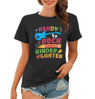 Ready To Rock Kindergarten Cray On Back To School First Day Of School Women T-shirt - Monsterry DE