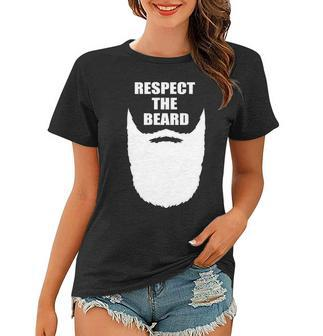 Respect The Beard Funny Bearded Women T-shirt - Thegiftio UK
