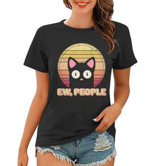 Retro Ew People Funny Cat Women T-shirt - Monsterry CA