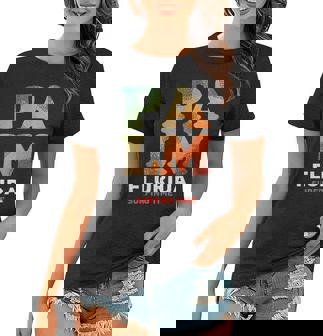 Retro Summer Palm Florida Surfing Time Women T-shirt - Thegiftio