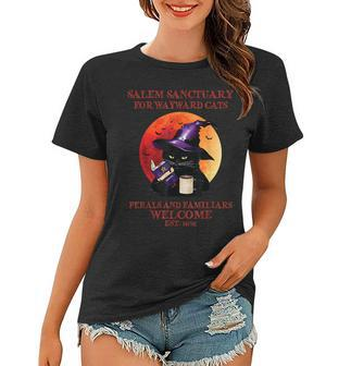 Salem Sanctuary For Wayward Cats Ferals And Familiars Women T-shirt - Seseable