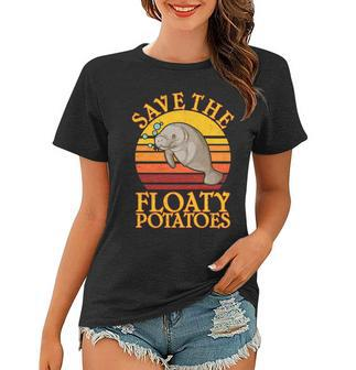 Save The Floaty Potatoes Manatee Tshirt Women T-shirt - Monsterry
