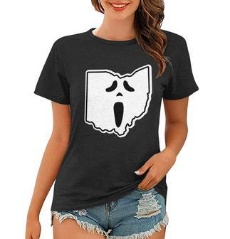 Scream Ohio Halloween Graphic Design Printed Casual Daily Basic Women T-shirt - Thegiftio UK